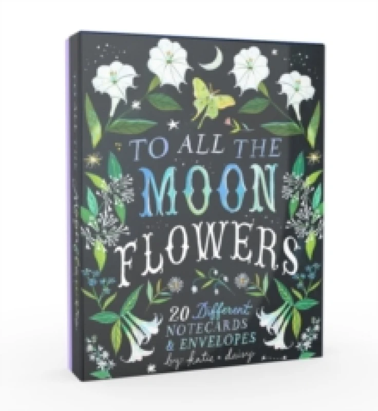 Image of To All the Moonflowers Notes : 20 Different Notecards & Envelopes Postcard book or pack