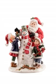 Image of Aynsley Santa with Snowman Ornament