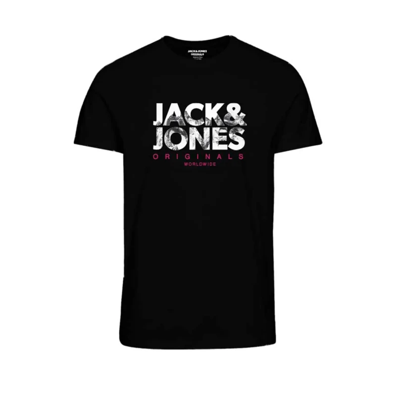 Image of jack & jones Children's crew neck T-Shirt Jack & Jones Jorbooster Drop 10 Noir Male 12 ans