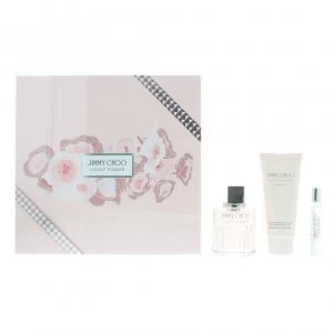 Image of Jimmy Choo Illicit Flower Gift Set 100ml Eau de Toilette + Body Lotion