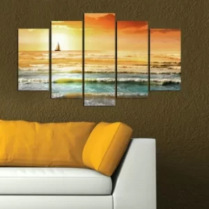 Image of 5MF-48 Multicolor Decorative MDF Painting (5 Pieces)