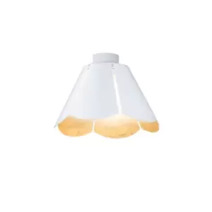 Image of Bloom Designer Surface Mounted Spotlight - Leaf Gold Finish, 1x E27