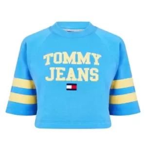 Image of Tommy Jeans Short Sleeve Sweatshirt - Blue