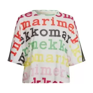 Image of adidas Marimekko x adidas T-Shirt (Plus Size) Womens - White