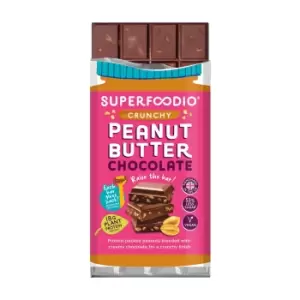 Image of Superfoodio Crunchy Peanut Butter Chocolate Bar 90g
