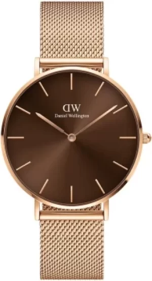 Image of Daniel Wellington Watch Petite Amber 36 Brown