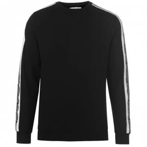 Image of Antony Morato Tape Crew Neck Sweatshirt - Black 9000