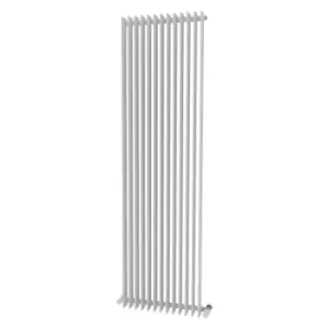 Image of Ximax Atlantic Satin White Vertical Designer Radiator, (W)500mm X (H)1800mm