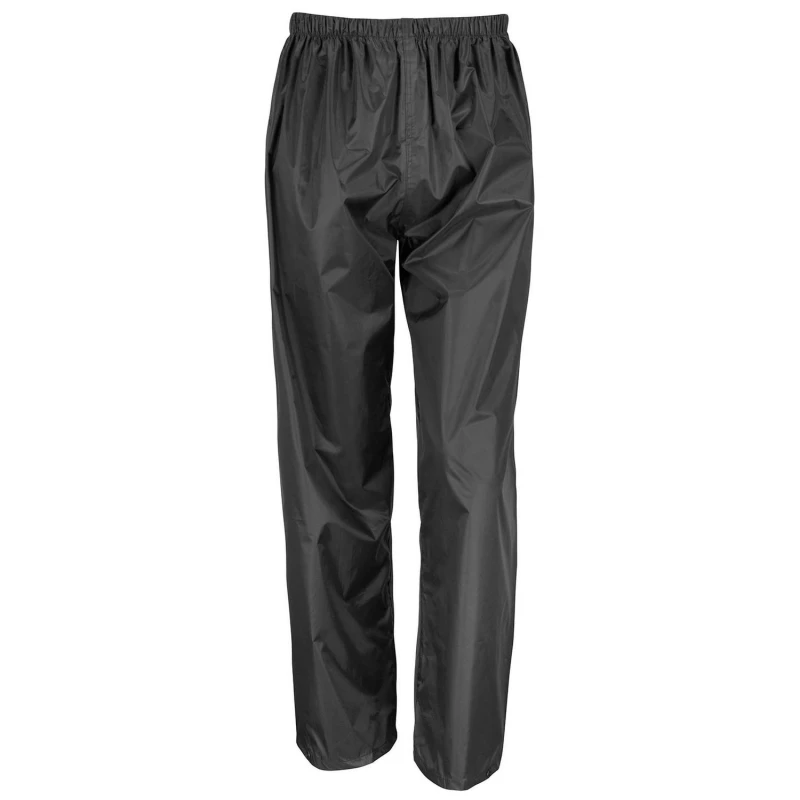 Image of Result Core Mens Waterproof Over Trousers in Black Size: Small Black Male S