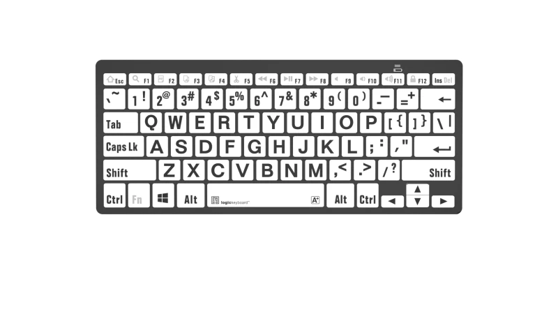 Image of Logickeyboard LKB-LPBW-BTPC-UK keyboard Home Bluetooth QWERTY English
