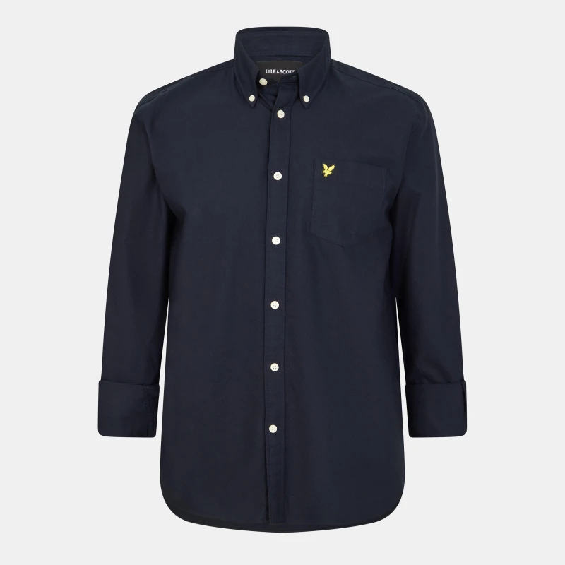 Image of Lyle and Scott Oxford Shirt - Blue Blue M