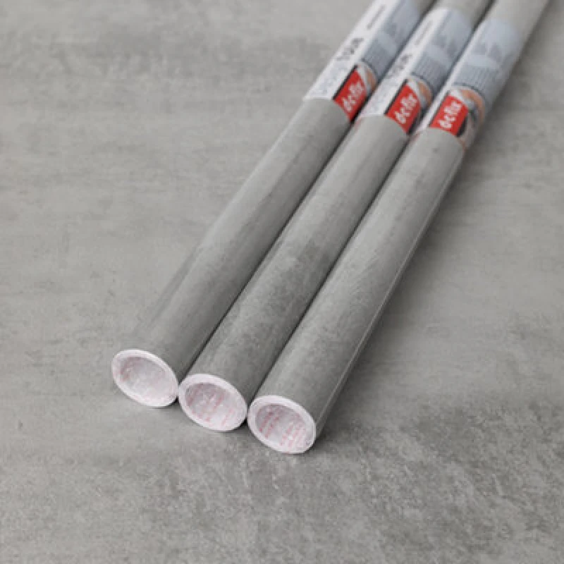 Image of D-C-Fix Concrete Grey Self Adhesive Vinyl Wrap Film For Kitchen Worktops And Furniture 2M(L) 67.5Cm(W) Pack Of 3 Rolls