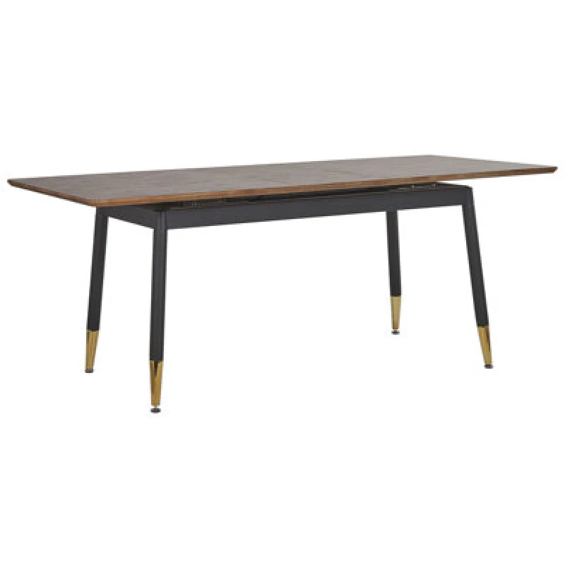 Image of Beliani Extending Dining Table California Dark Brown 160/200 Cm 90 Cm