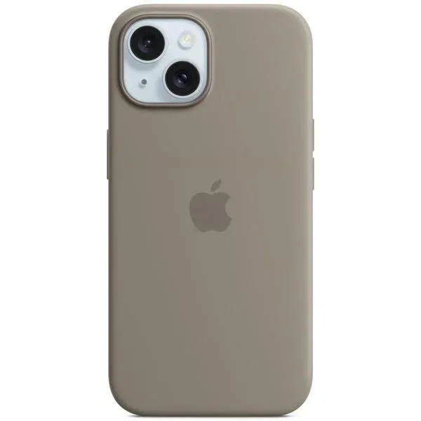 Image of Apple - Back cover for mobile phone - MagSafe compatibility - silicone - clay - for iPhone 15 MXPG3ZM/A