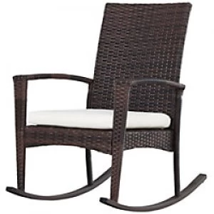 Image of Outsunny Rattan Chair 841-146BN Brown, Beige