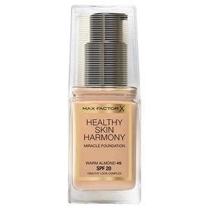Image of Max Factor Healthy Skin Harmony Foundation Warm Almond 45 Nude