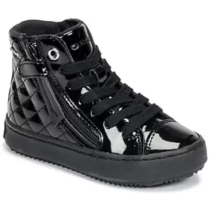 Image of Geox KALISPERA Girls Childrens Shoes (High-top Trainers) in Black - Sizes 7 toddler,7.5 toddler,8.5 toddler,9.5 toddler