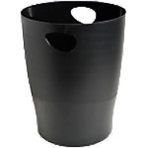 Image of Exacompta Waste Bin Ecobin 15 L Polypropylene Black 26.3 x 26.3 x 33.5 cm