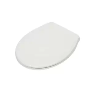 Image of Croydex Lomond D Shape Toilet Seat - White