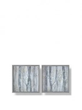 Image of Graham & Brown Set Of 2 Whimsical Woods Framed Print With Metallic