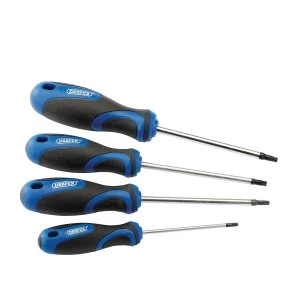 Image of Draper 4 Piece Soft Grip TX-Star Screwdriver Set