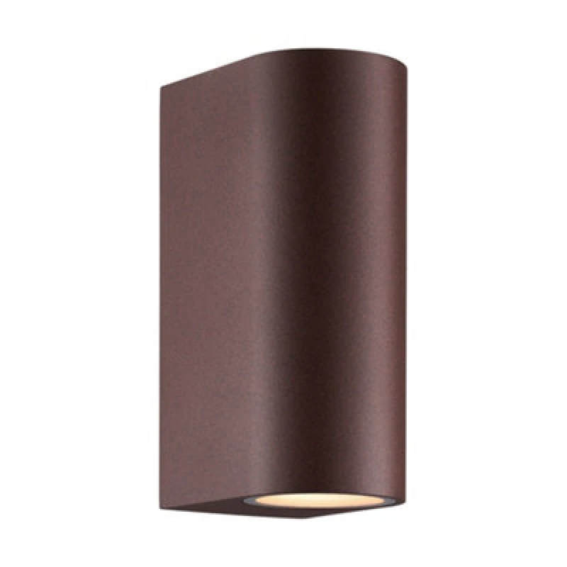 Image of Nordlux Dion Outdoor Aluminium Wall Light Weatherproof Brown,mains
