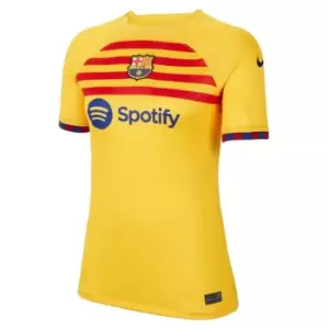 Image of Nike Barcelona Fourth Senyera Shirt 2023 2024 Womens - Yellow