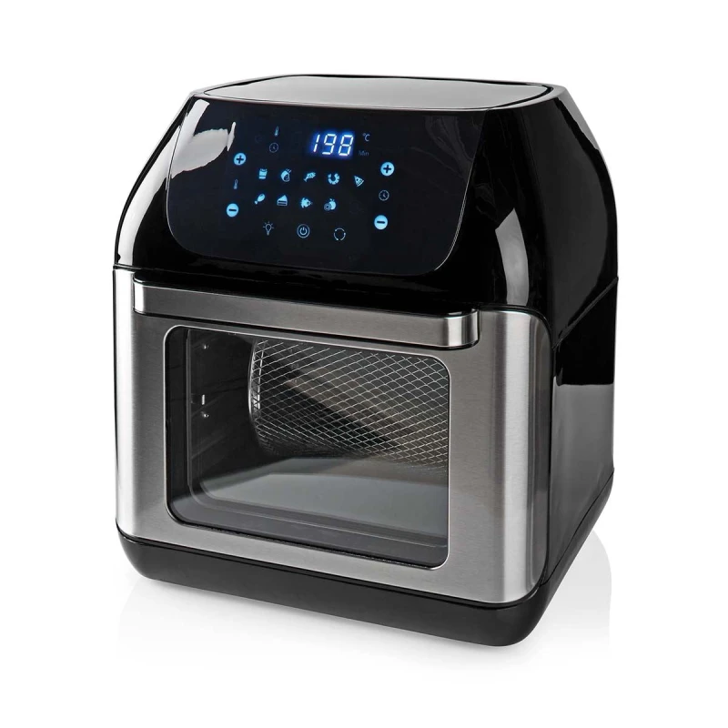Image of Nedis 12L Hot Air Fryer Mini Oven XXL Multifunctional 9-in-1 with Rotisserie, 9 Pre-Set Programmes, & Timer, 1500W NED-404056 Air Fryer