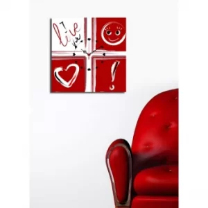 Image of YYCS-3 Multicolor Decorative Canvas Wall Clock