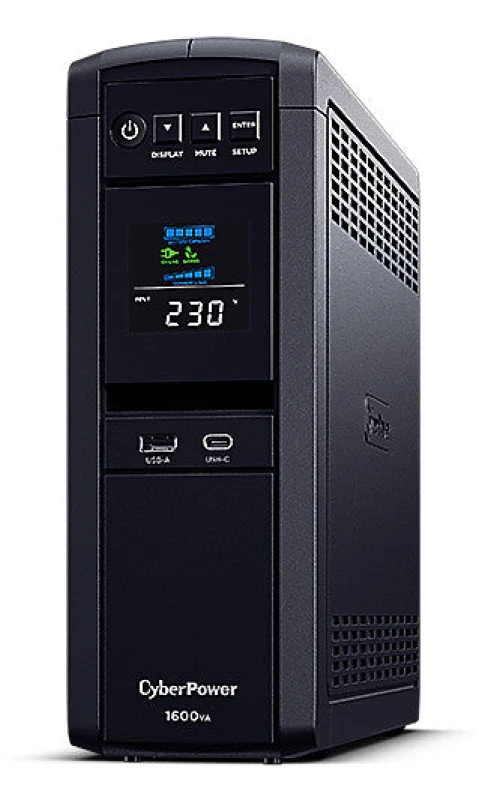 Image of CyberPower CyberPower CP1600EPFCLCD-UK uninterruptible power supply (UPS) Line-Interactive 1.6 kVA 1000 W 6 AC outlet(s) CP1600EPFCLCD-UK