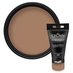 Image of Crown Matt Emulsion Paint Saddle Stitch Tester - 40ml