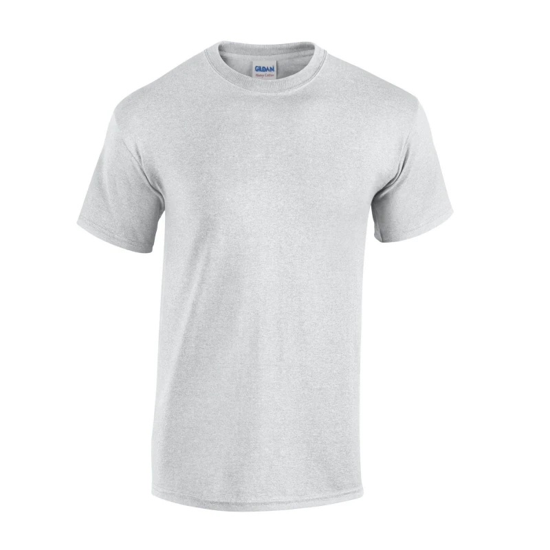 Image of Gildan Mens Plain Cotton Heavy T-Shirt in Grey Size: Small Grey Male S