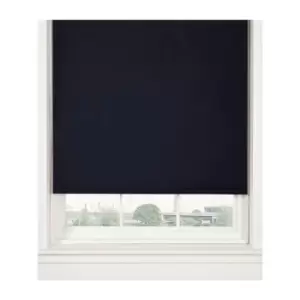 Image of Thermal Blackout Black 60cms Wide Straight Edged Roller Blind
