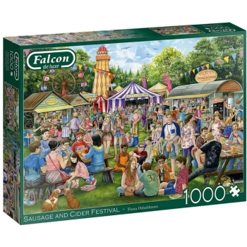 Image of Falcon de luxe Sausage & Cider Festival Jigsaw Puzzle - 1000 Pieces