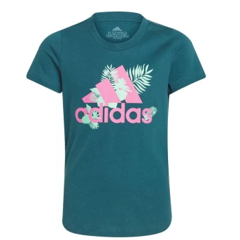 Image of adidas Tropic BOS T Shirt Junior Girls - Blue