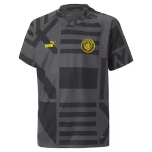Image of Puma Manchester City FC Pre Match Shirt Junior Boys - Black
