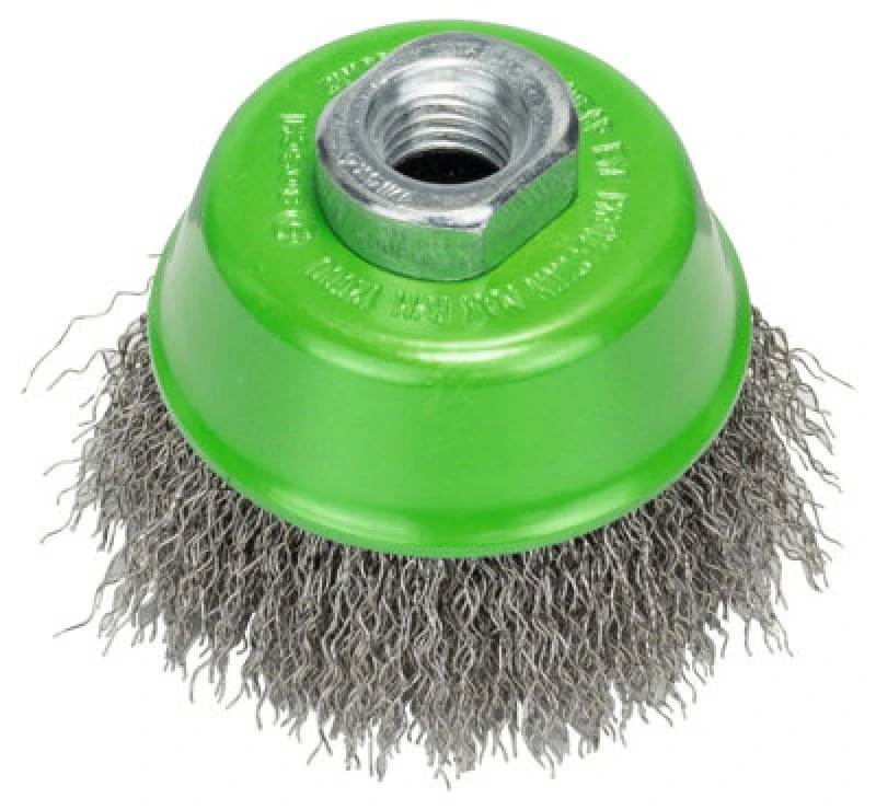 Image of Bosch Brushing PRO Stainless Steel clean Cup Brush 75 x 0.3mm Thread 2608622102 2608622102