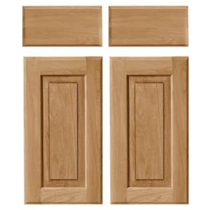 Image of Cooke Lewis Chesterton Solid Oak Corner base drawerline door W925mm Set of 2