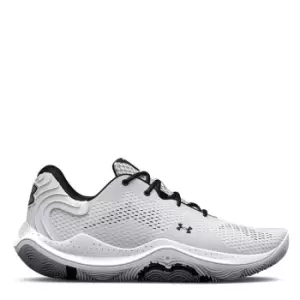 Image of Under Armour Spawn 4, White / White / Metallic Silver, size: 9, Unisex, Basketball Performance Mid, 3024971-102