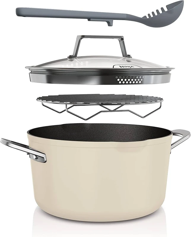 Image of Ninja Foodi CW202WHUK 8-in-1 Possible Pot - Vanilla Bean Vanilla Bean 37.80cm