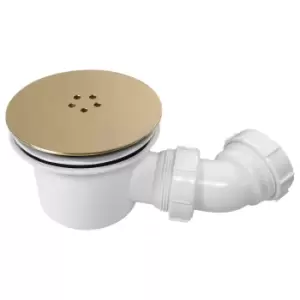 Image of 90mm Brushed Brass Shower Waste