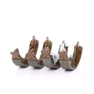 Image of RIDEX Brake Shoes Rear Axle 70B0327 Brake Shoe Set,Brake Lining NISSAN,SUZUKI,PIXO (UA0),Alto (GF)