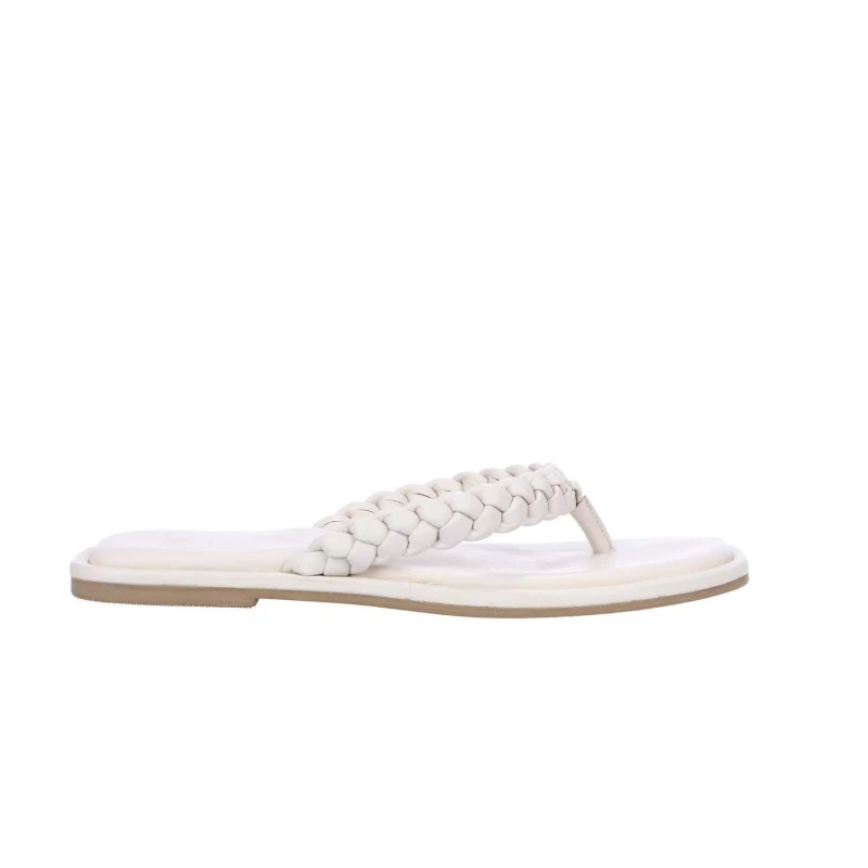 Image of Dune London Loxx Plait Toe Post Sandals Ecru female UK 3