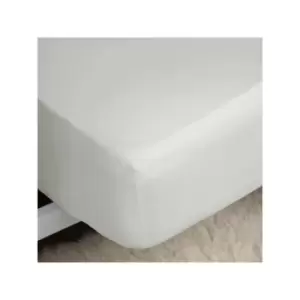 Image of Belledorm Premium Blend 500 Thread Count Cotton Rich Sateen 11" Deep Fitted Sheet, Ivory, Super King