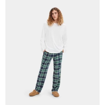 Image of Ugg Steiner Pyjama Set - White/NavyPlaid