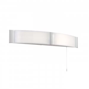 Image of Bathroom Wall Light Chrome, Opal White IP44