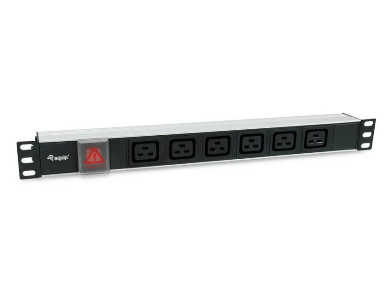 Image of Equip 333319 power distribution unit (PDU) 6 AC outlet(s) 1U Black