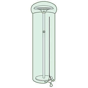 Image of Charles Bentley Tarpaulin Patio Heater Cover Green