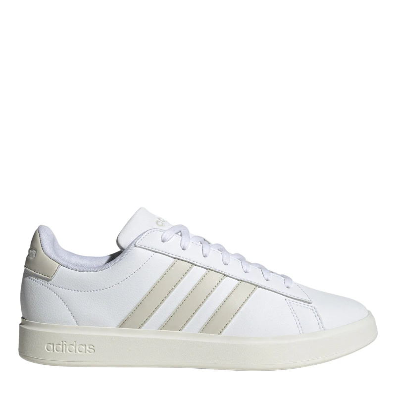 Image of adidas Mens Grand Court 2.0 Low-Top Trainers White/Alumina male 6.5 (40)