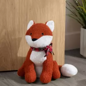 Image of Boucle Fox Door Stop Rusty Orange